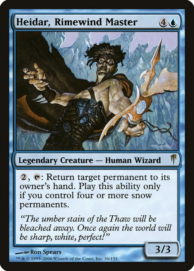 Image for Heidar, Rimewind Master (36) (CSP) - Magic: The Gathering