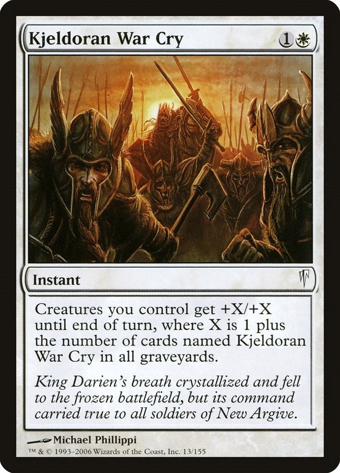 Image for Kjeldoran War Cry (13) (CSP) - Magic: The Gathering
