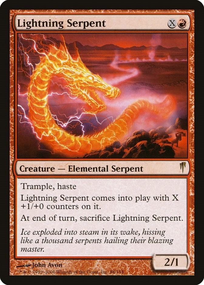 Image for Lightning Serpent (88) (CSP) - Magic: The Gathering