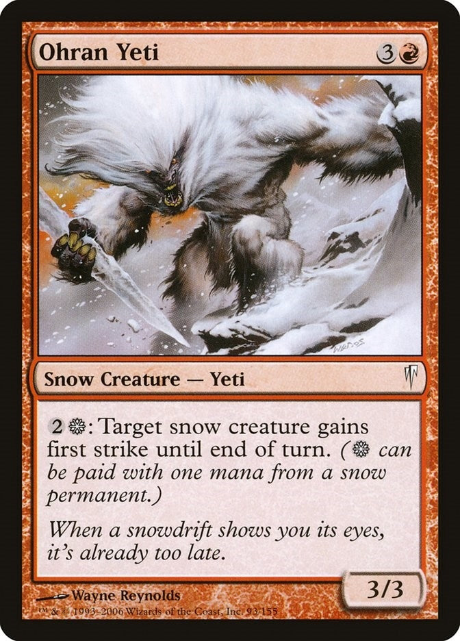 Image for Ohran Yeti (93) (CSP) - Magic: The Gathering