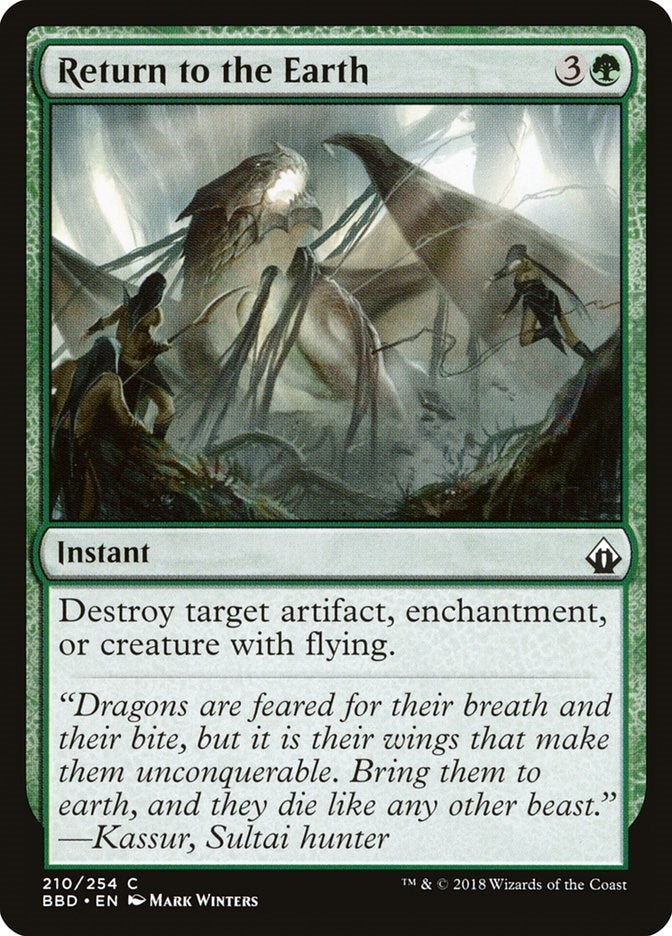 Return to the Earth (210) (BBD)