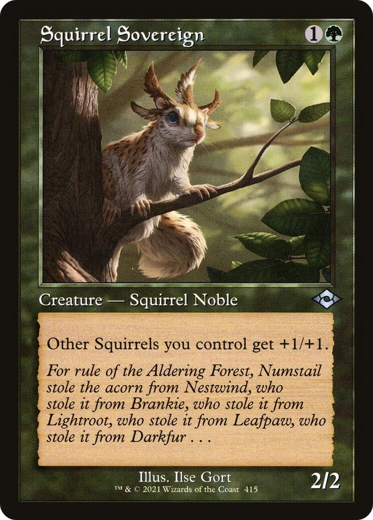 Squirrel Sovereign (Retro Frame) (415) (MH2)