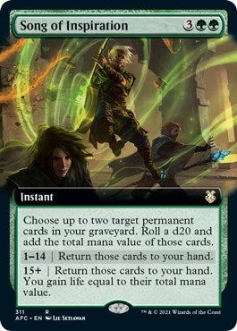 Song of Inspiration (Extended Art) (311) (AFC)