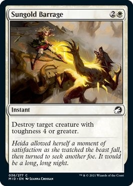 Image for Sungold Barrage (36) (MID) - Magic: The Gathering
