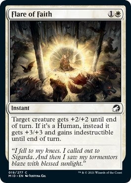 Image for Flare of Faith (19) (MID) - Magic: The Gathering