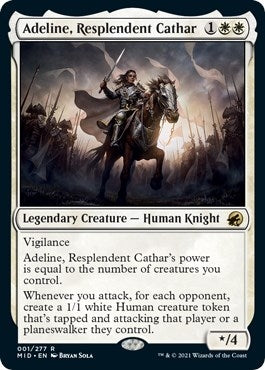 Image for Adeline, Resplendent Cathar (1) (MID) - Magic: The Gathering