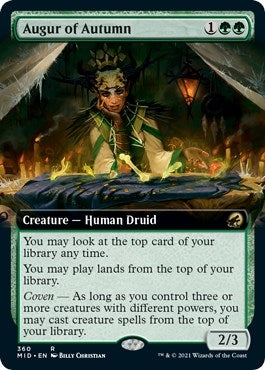 Image for Augur of Autumn (Extended Art) (360) (MID) - Magic: The Gathering