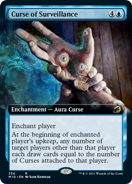 Image for Curse of Surveillance (Extended Art) (334) (MID) - Magic: The Gathering