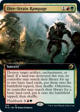 Image for Dire-Strain Rampage (Extended Art) (370) (MID) - Magic: The Gathering