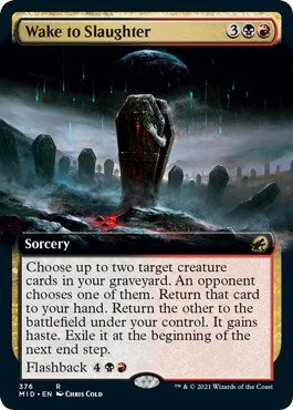 Image for Wake to Slaughter (Extended Art) (376) (MID) - Magic: The Gathering