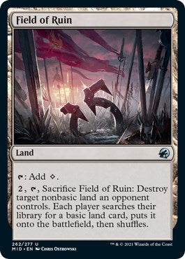 Image for Field of Ruin (262) (MID) - Magic: The Gathering