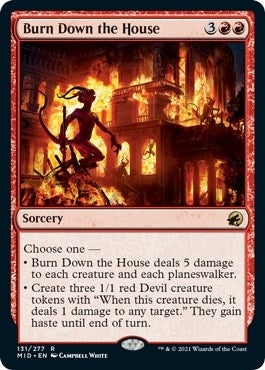 Image for Burn Down the House (131) (MID) - Magic: The Gathering