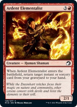 Image for Ardent Elementalist (128) (MID) - Magic: The Gathering