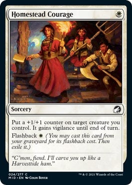 Image for Homestead Courage (24) (MID) - Magic: The Gathering
