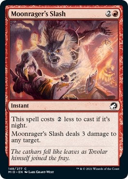 Image for Moonrager's Slash (148) (MID) - Magic: The Gathering