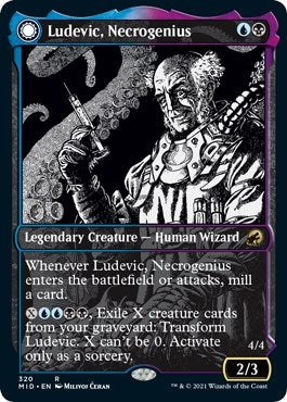 Image for Ludevic, Necrogenius (Showcase) (320) (MID) - Magic: The Gathering