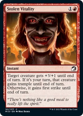 Image for Stolen Vitality (161) (MID) - Magic: The Gathering