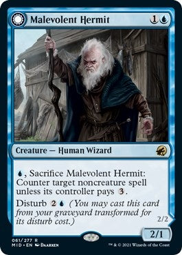 Image for Malevolent Hermit (61) (MID) - Magic: The Gathering