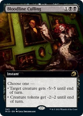 Image for Bloodline Culling (Extended Art) (343) (MID) - Magic: The Gathering
