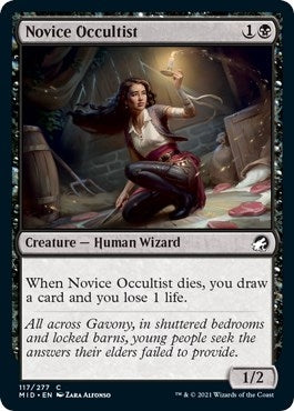 Image for Novice Occultist (117) (MID) - Magic: The Gathering