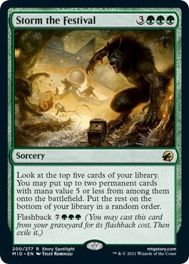 Image for Storm the Festival (200) (MID) - Magic: The Gathering