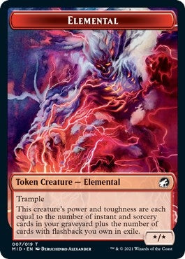 Image for Elemental Token (7) (MID) - Magic: The Gathering