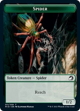 Image for Spider Token (11) (MID) - Magic: The Gathering