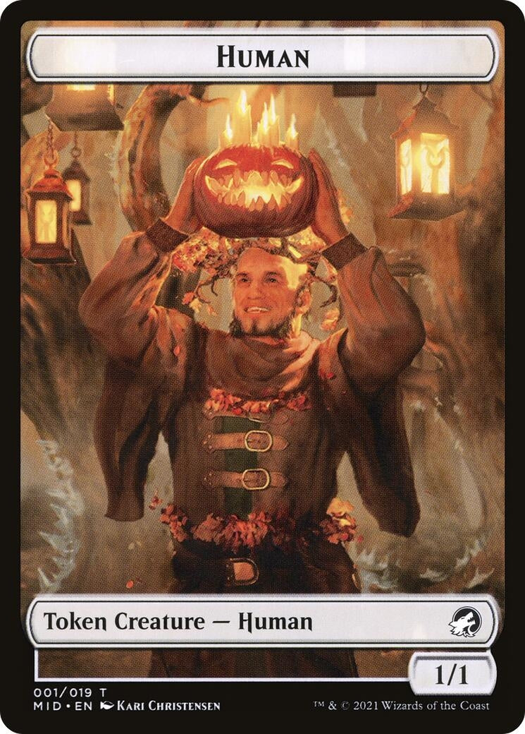 Image for Human // Insect Double-Sided Token (1 // 9) (MID) - Magic: The Gathering