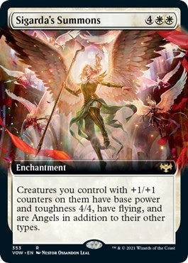 Image for Sigarda's Summons (Extended Art) (353) (VOW) - Magic: The Gathering