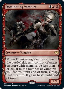 Image for Dominating Vampire (Showcase) (305) (VOW) - Magic: The Gathering