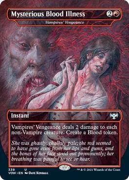 Image for Mysterious Blood Illness - Vampires' Vengeance (339) (VOW) - Magic: The Gathering