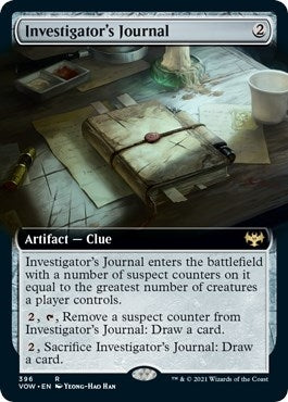 Image for Investigator's Journal (Extended Art) (396) (VOW) - Magic: The Gathering