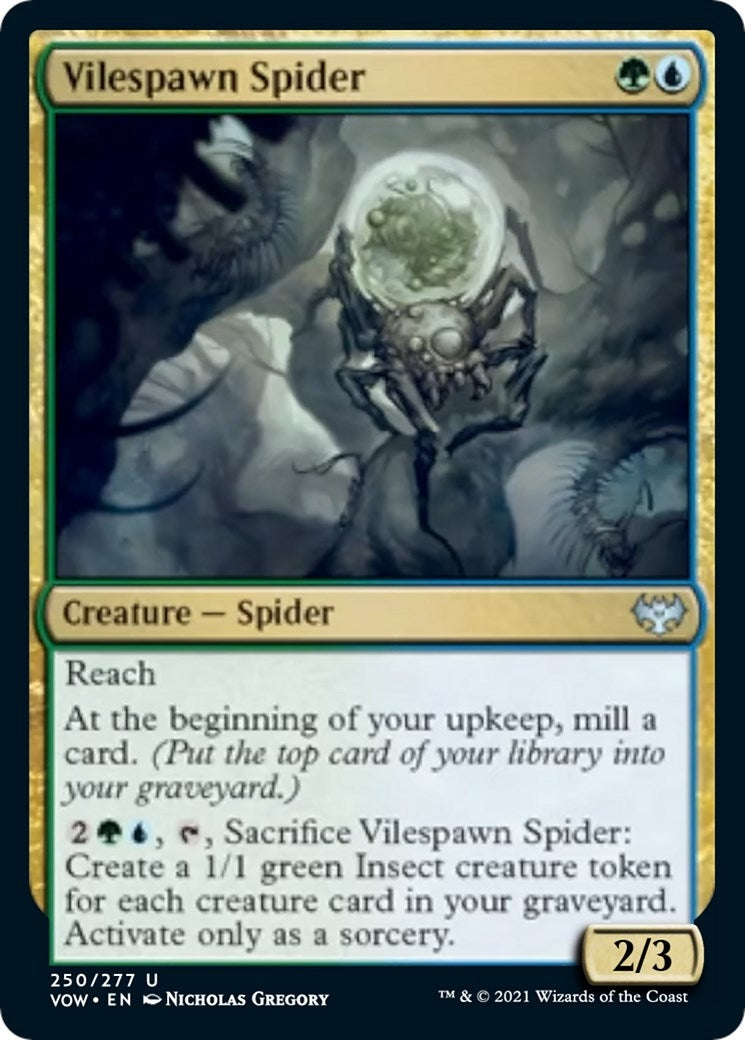 Image for Vilespawn Spider (250) (VOW) - Magic: The Gathering