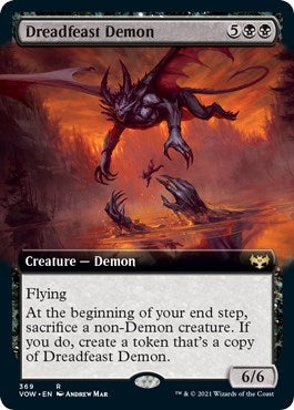 Image for Dreadfeast Demon (Extended Art) (369) (VOW) - Magic: The Gathering