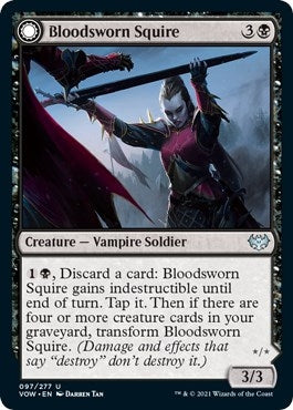 Image for Bloodsworn Squire (97) (VOW) - Magic: The Gathering