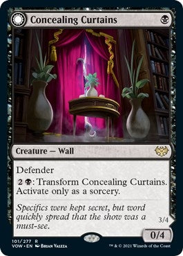 Image for Concealing Curtains (101) (VOW) - Magic: The Gathering