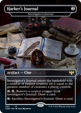 Image for Harker's Journal - Investigator's Journal (345) (VOW) - Magic: The Gathering