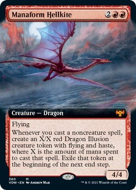 Image for Manaform Hellkite (Extended Art) (380) (VOW) - Magic: The Gathering