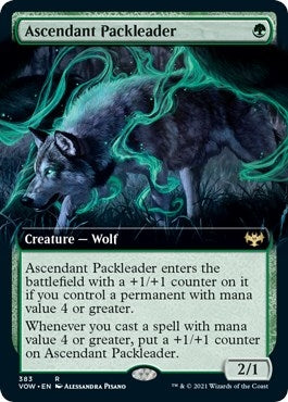Image for Ascendant Packleader (Extended Art) (383) (VOW) - Magic: The Gathering