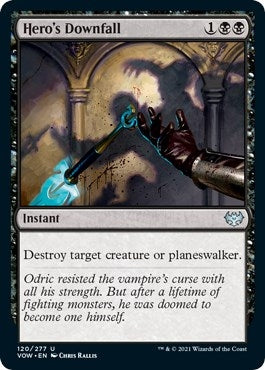Image for Hero's Downfall (120) (VOW) - Magic: The Gathering