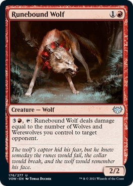 Image for Runebound Wolf (176) (VOW) - Magic: The Gathering