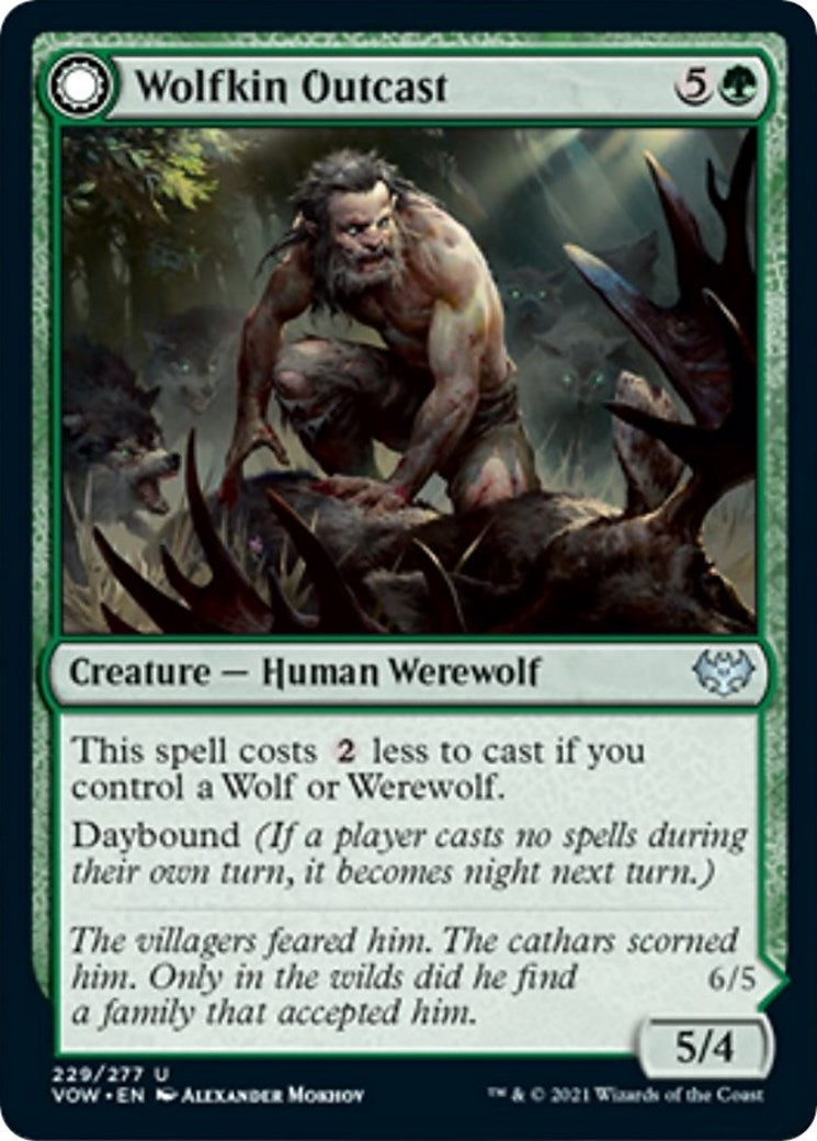 Image for Wolfkin Outcast (229) (VOW) - Magic: The Gathering