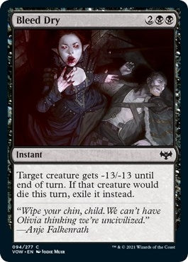 Image for Bleed Dry (94) (VOW) - Magic: The Gathering