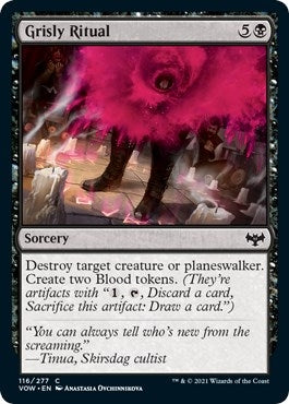 Image for Grisly Ritual (116) (VOW) - Magic: The Gathering