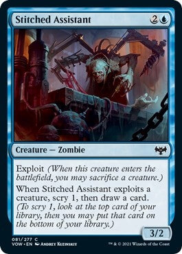Image for Stitched Assistant (81) (VOW) - Magic: The Gathering