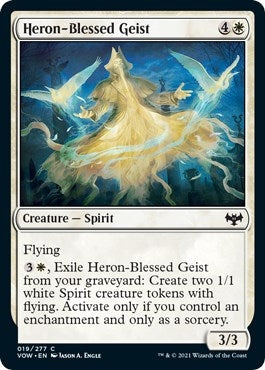 Image for Heron-Blessed Geist (19) (VOW) - Magic: The Gathering