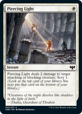 Image for Piercing Light (30) (VOW) - Magic: The Gathering