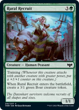 Image for Rural Recruit (216) (VOW) - Magic: The Gathering