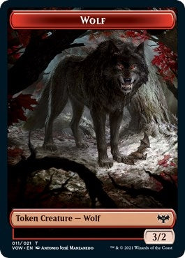 Image for Wolf Token (011) (11) (VOW) - Magic: The Gathering