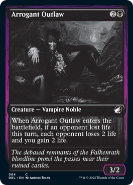 Image for Arrogant Outlaw (84) (DBL) - Magic: The Gathering